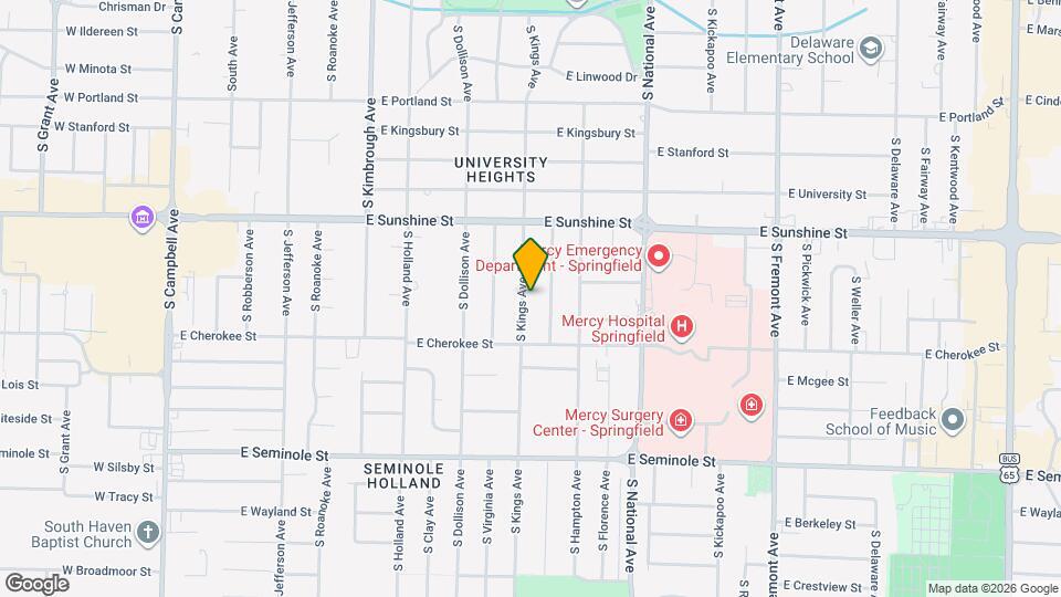 1918 S Kings Ave Map and Location Details