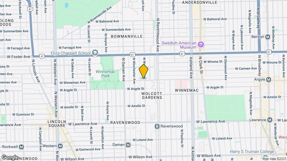5032 N Wolcott Ave Map and Location Details