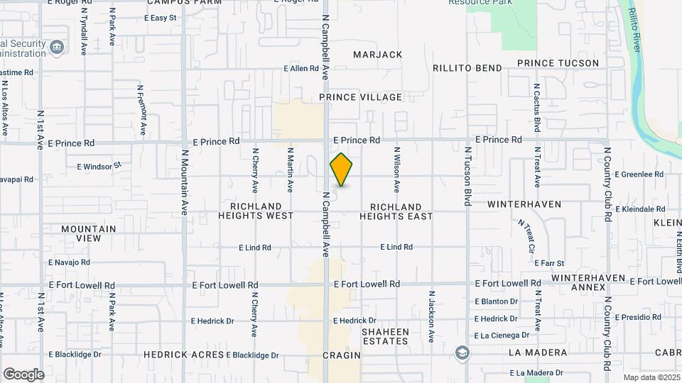 3460 N Richland Dr Map and Location Details