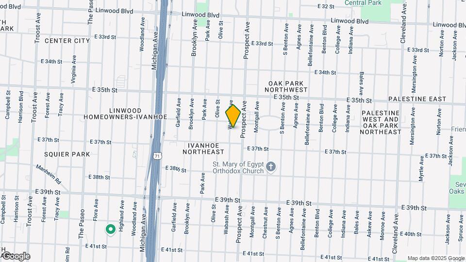 3623 Wabash Ave Map and Location Details