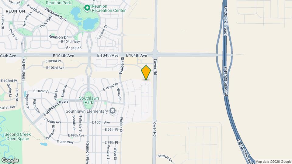 18377 E 102nd Pl Map and Location Details