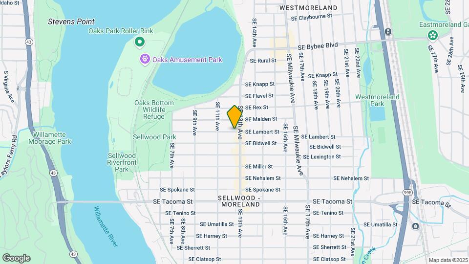 1260 SE Lambert St Map and Location Details