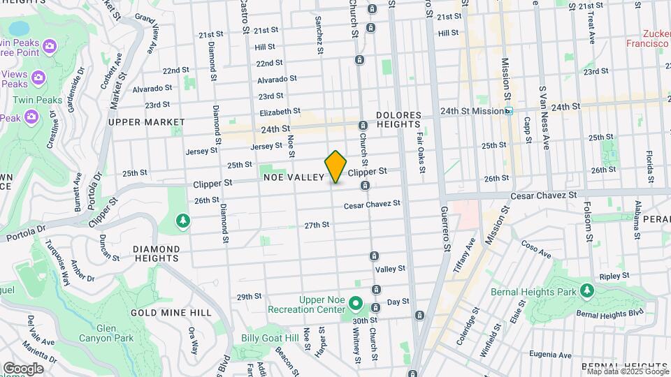 1297 Sanchez St Map and Location Details