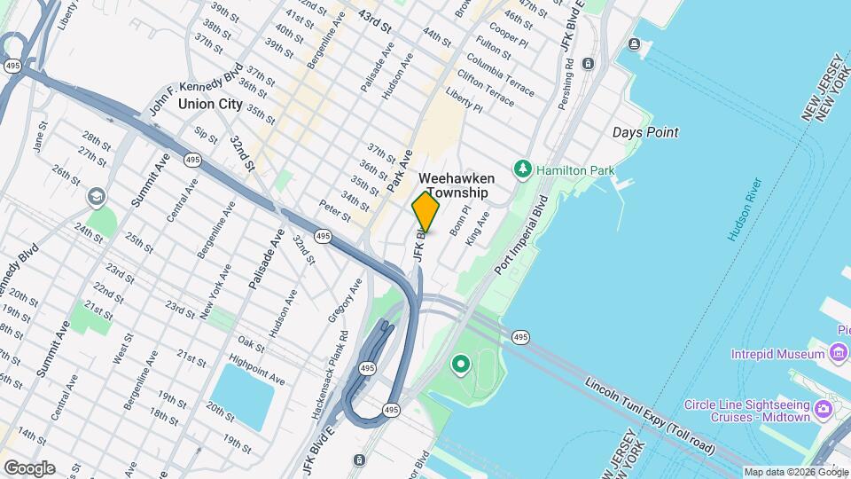 636 JFK Blvd E Map and Location Details