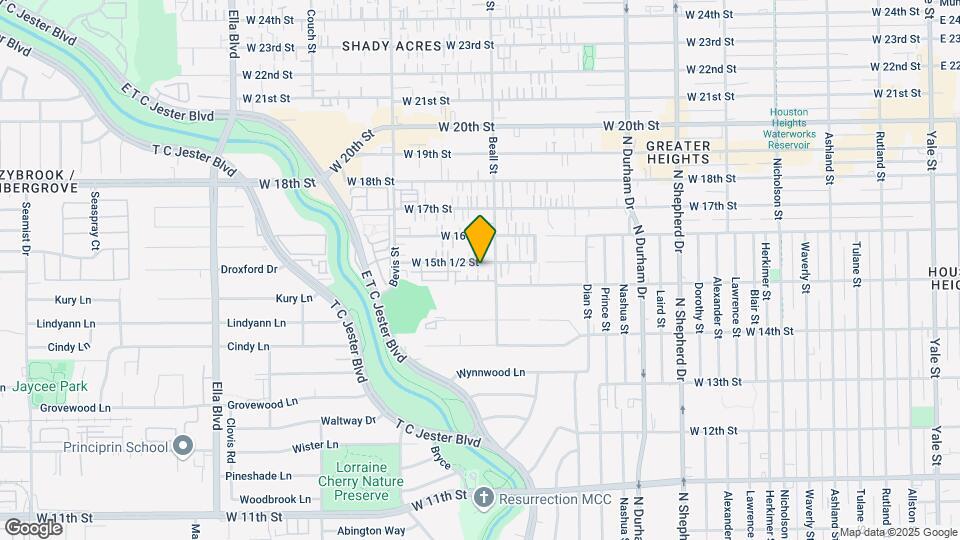 1108 W 15th 1/2 St Map and Location Details