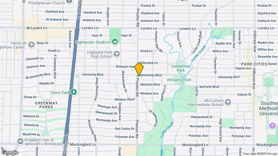 4031 University Blvd Map and Location Details