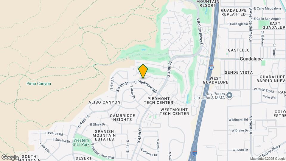 4640 E Piedmont Rd Map and Location Details