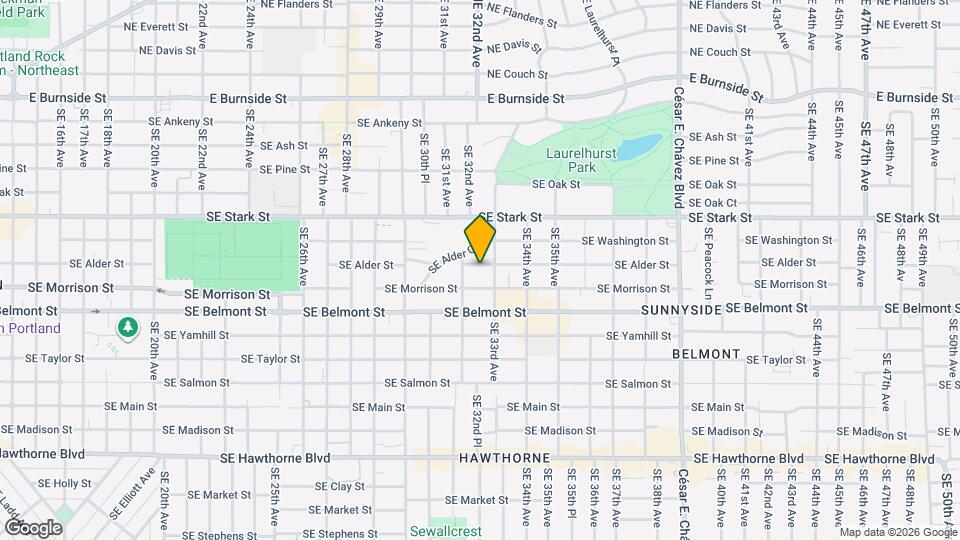 3236 SE Alder St Map and Location Details