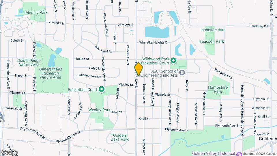 1620 Winnetka Ave N Map and Location Details