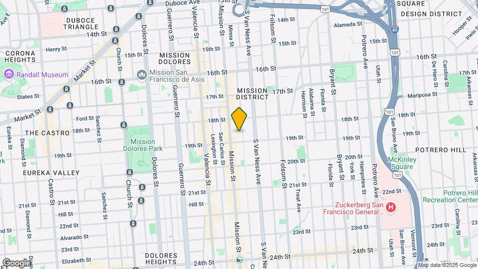 384-388 Capp St Mapa y Detalles de la Ubicación