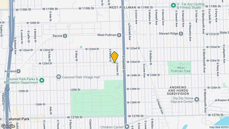 843 W 123rd St Map and Location Details
