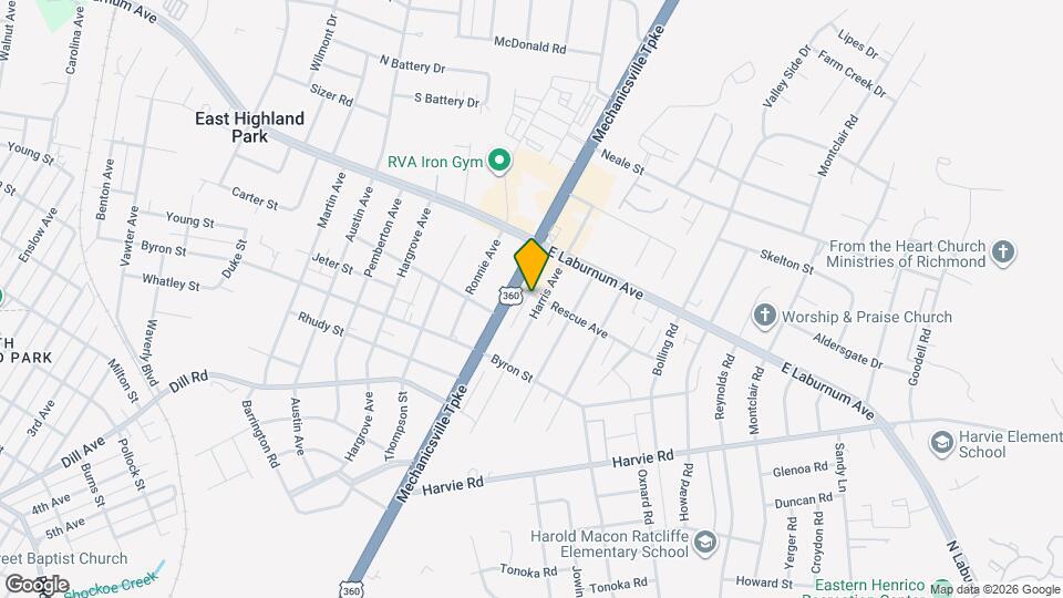 3622 Harris Ave Map and Location Details