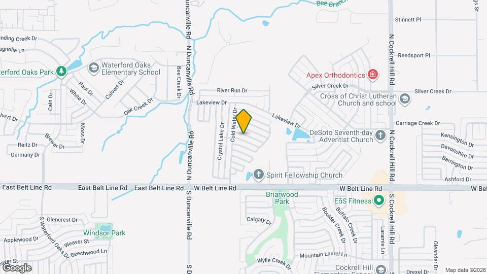 1725 Running River Dr Map and Location Details