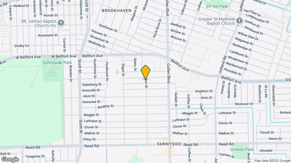4529 Galesburg St Mapa y Detalles de la Ubicación