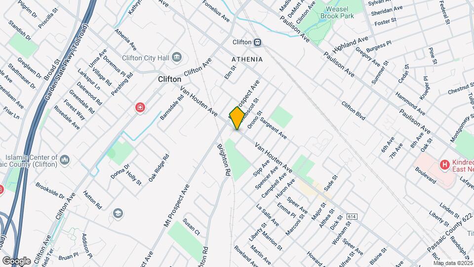 811 Van Houten Ave Mapa y Detalles de la Ubicación