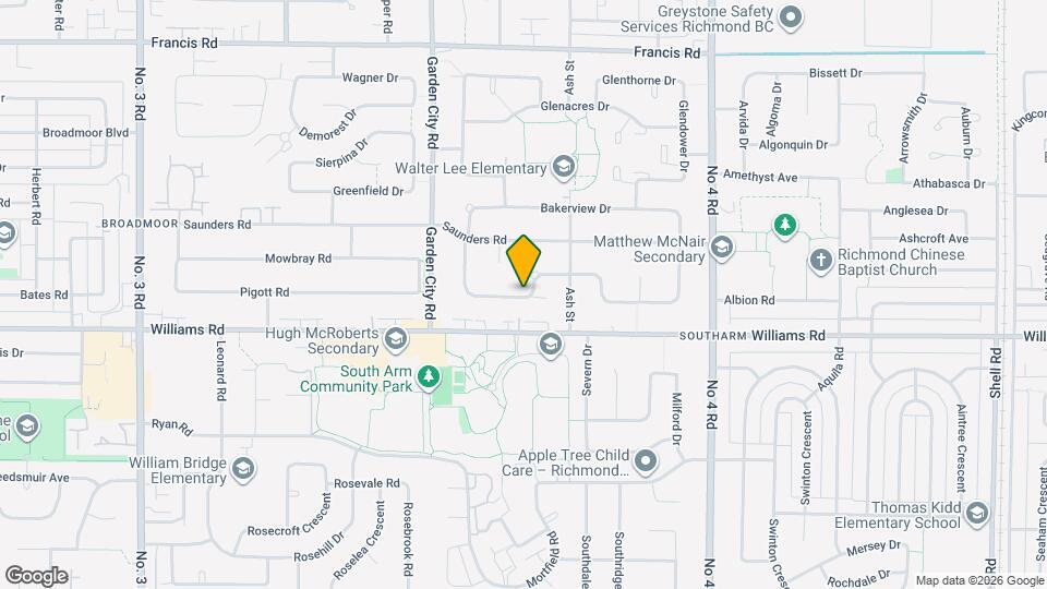 9228 Pinewell Crescent Map and Location Details