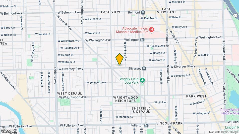 1138 W Diversey Pky, Unit George Mapa y Detalles de la Ubicación