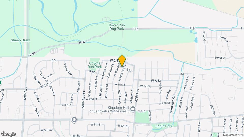 243 N 48th Ave Ct Map and Location Details