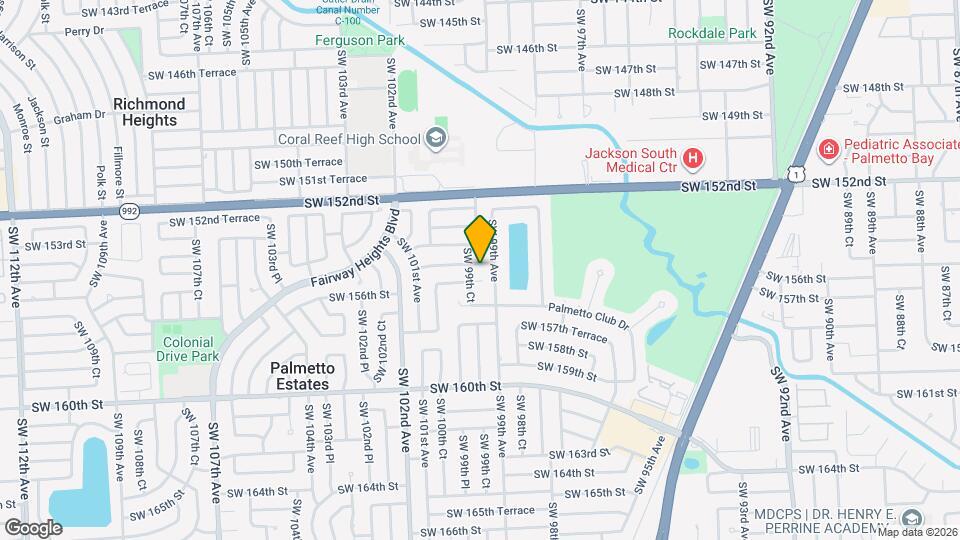 9940 SW 155th St Mapa y Detalles de la Ubicación