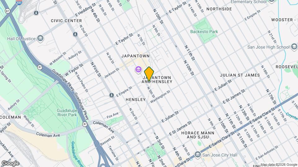 484 N 5th St Map and Location Details