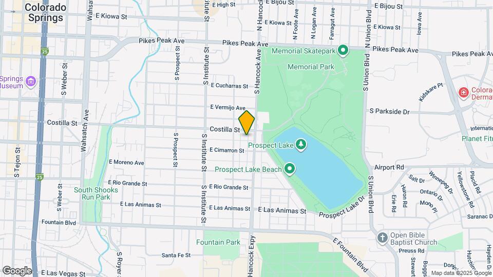 1023 E Costilla St Map and Location Details