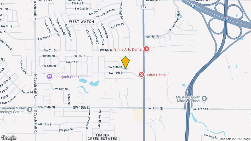 1109 Westridge Dr Map and Location Details
