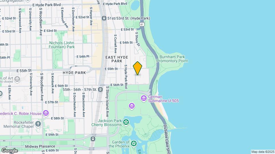 5531 S Everett Ave-Unit -2S Mapa y Detalles de la Ubicación