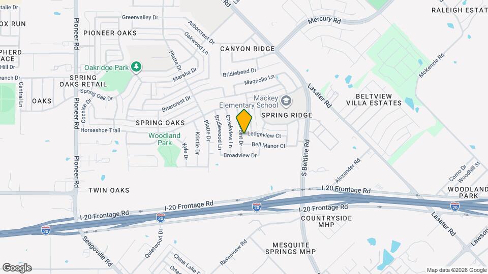 14800 Ledgeview Ct Map and Location Details