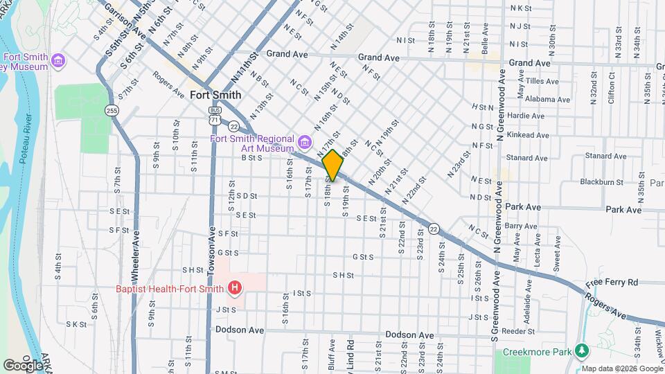 411 S 18th St Map and Location Details