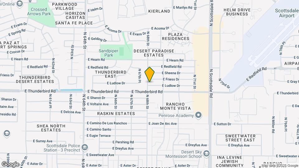 6802 E Ludlow Dr Map and Location Details