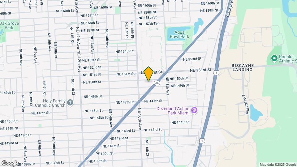 1660 NE 150th St Map and Location Details