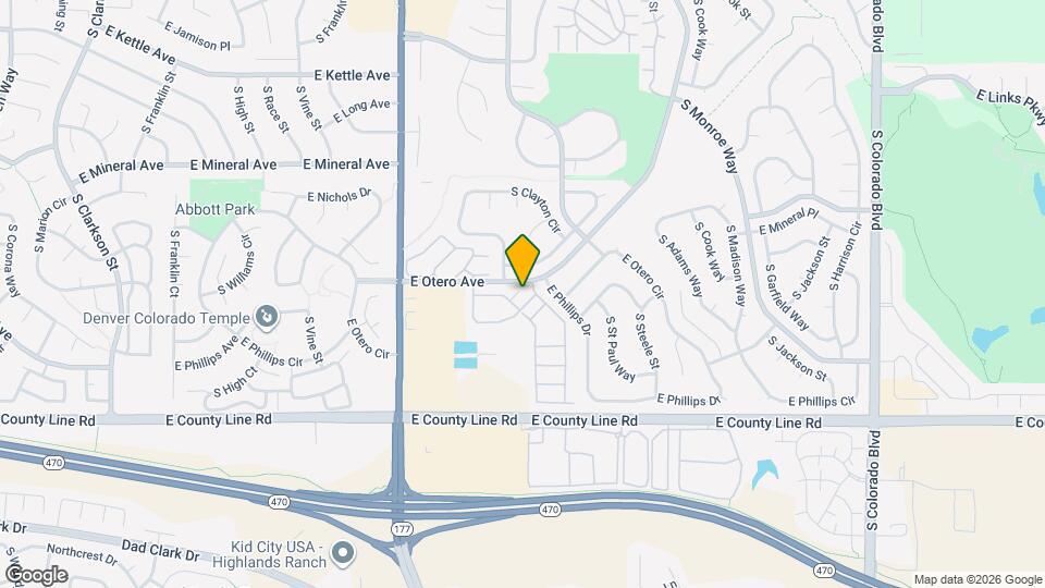2740 E Otero Pl, Unit 10 Mapa y Detalles de la Ubicación
