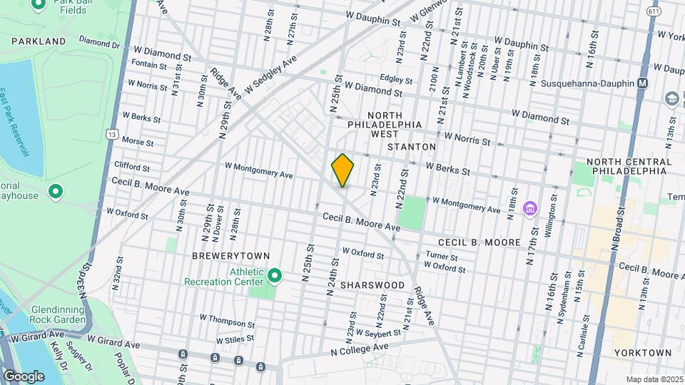 2405 Ridge Ave Map and Location Details