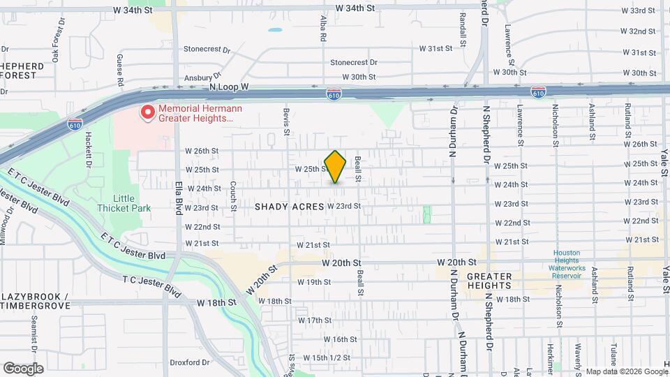 1164 W 24th St Map and Location Details