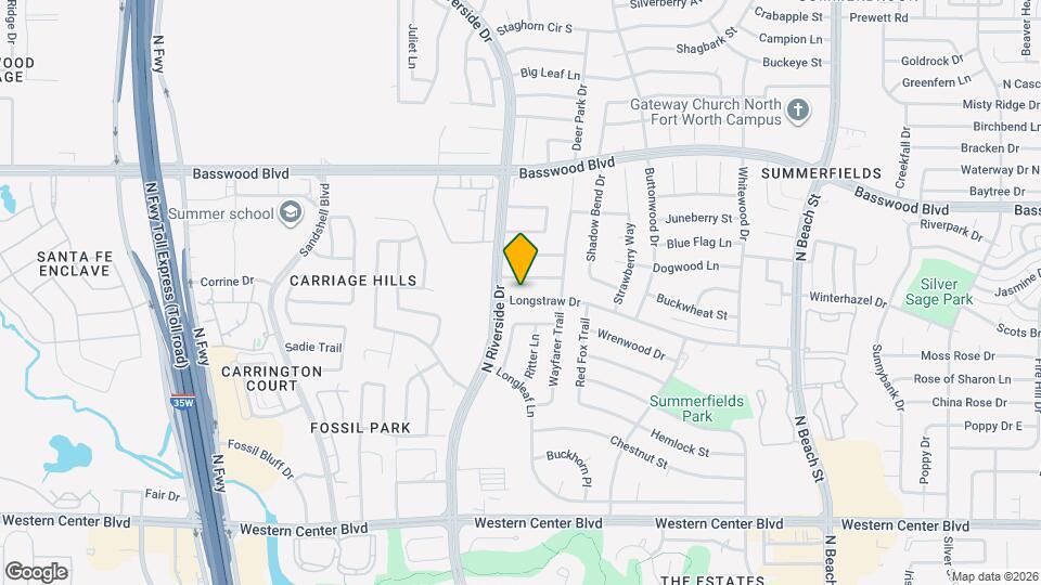 3713 Longstraw Dr Map and Location Details