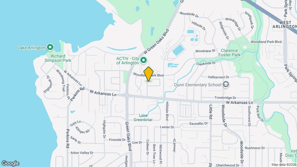 2109 Woodland Oaks Dr Map and Location Details