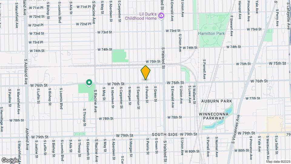7546-7548 S Peoria St Map and Location Details