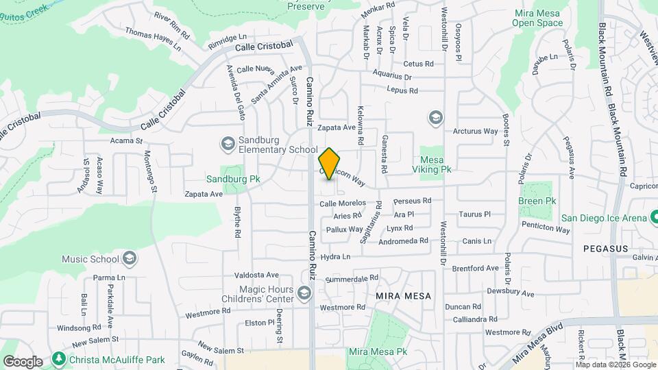 11187 Camino Ruiz Map and Location Details