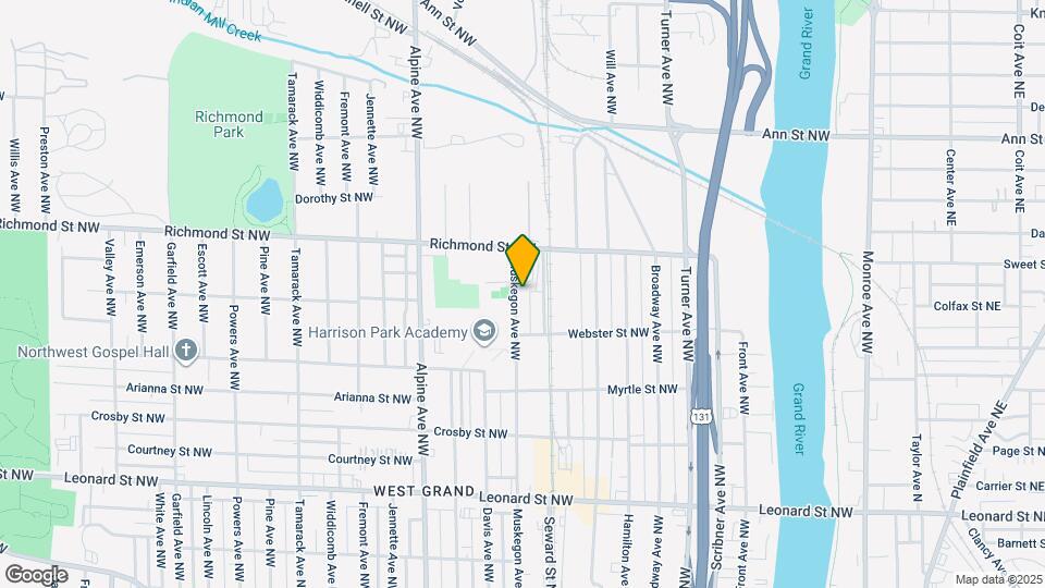 1538 Muskegon Ave NW Map and Location Details