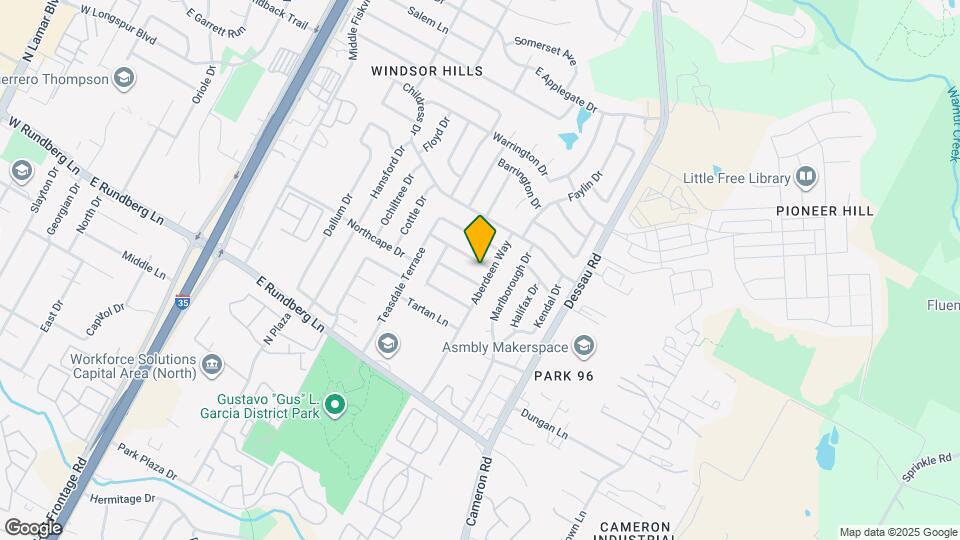 1305 Bonnie Brae St Map and Location Details