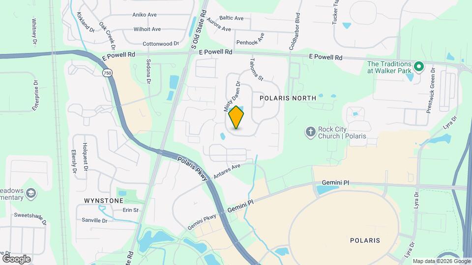 1032 Pebble Brook Dr Map and Location Details