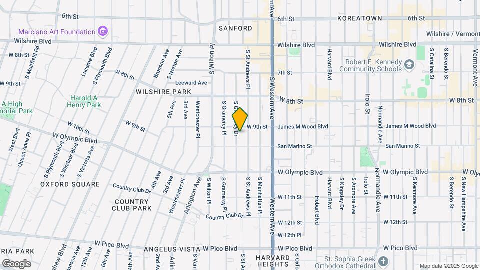 914 S Gramercy Dr Map and Location Details