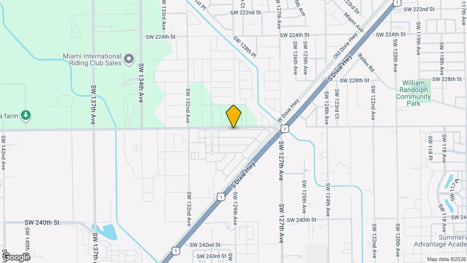 12912 SW 232nd Ter Mapa y Detalles de la Ubicación