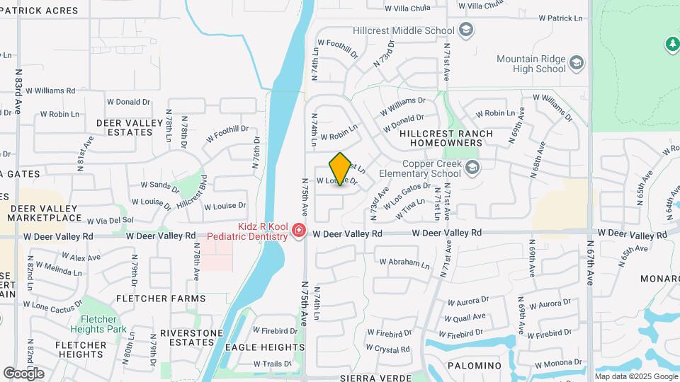 7420 W Los Gatos Dr Map and Location Details