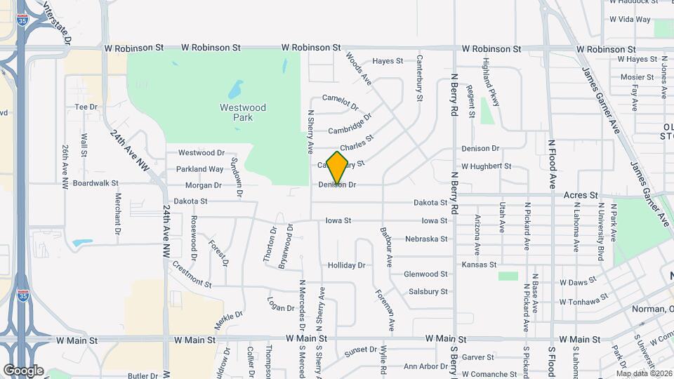 1626 Denison Dr Map and Location Details