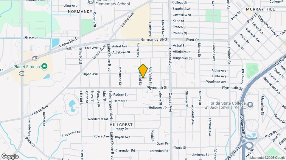 1165 Denaud St Map and Location Details