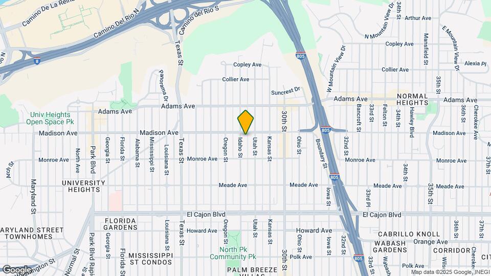 4573 Idaho St Map and Location Details