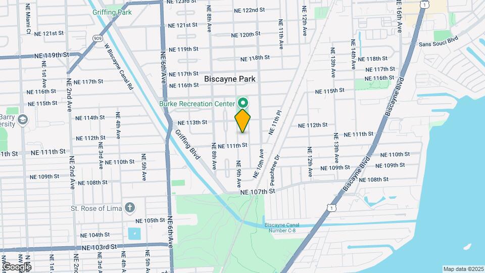 11107 NE 9th Ave-Unit -B Map and Location Details