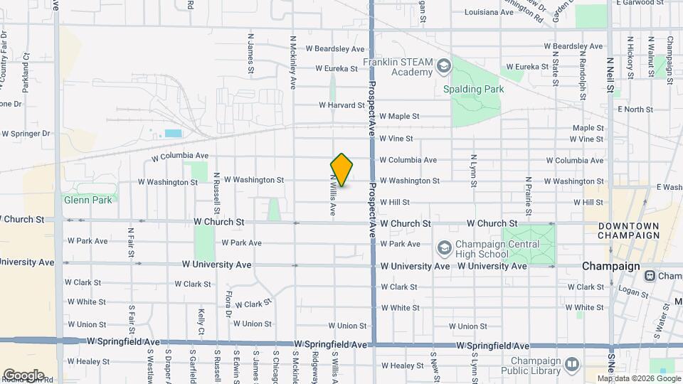 406 N Willis Ave Map and Location Details