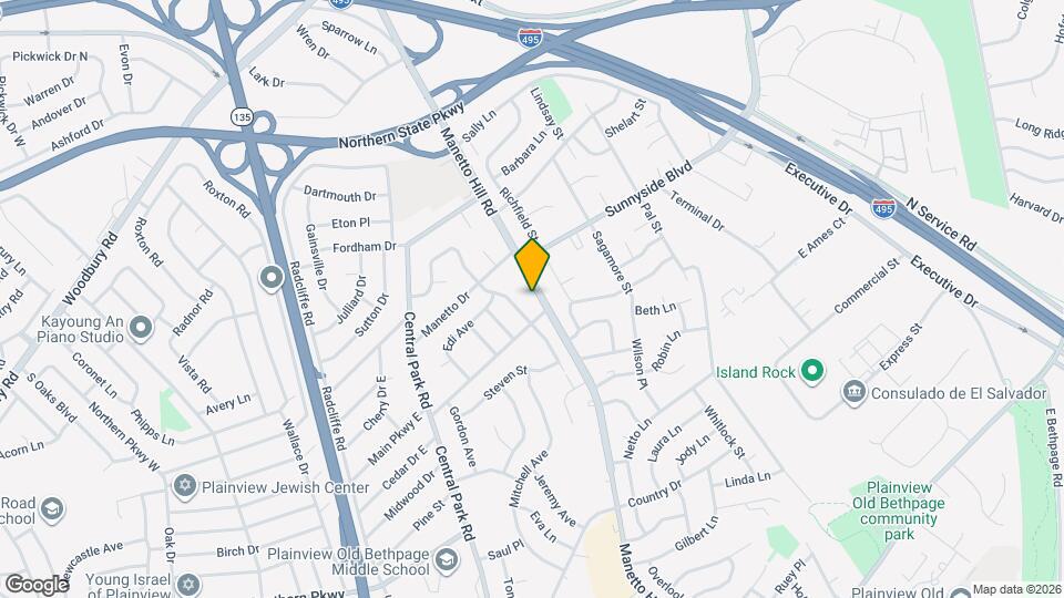 264 Manetto Hill Rd Map and Location Details